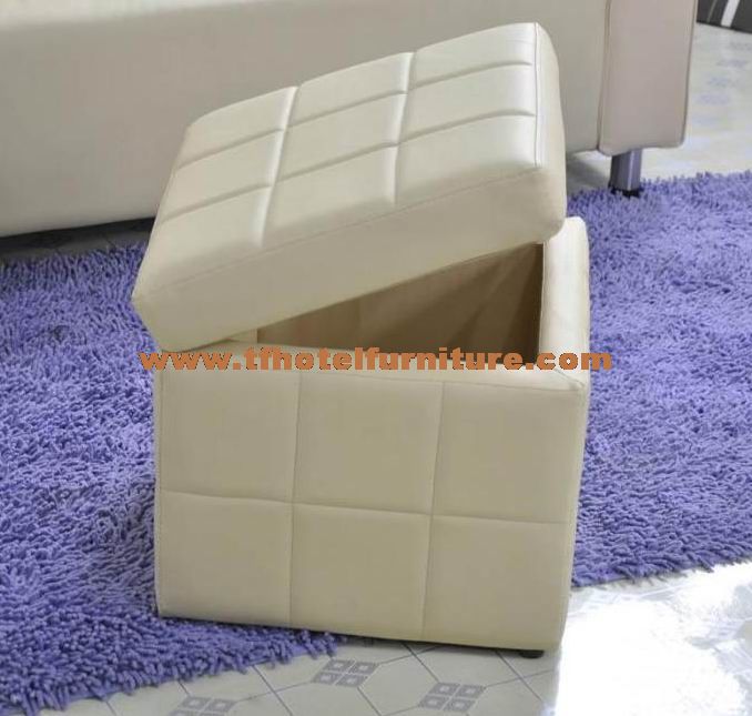 square leather stool storage ottoman